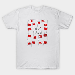 Red Flags - White Variation T-Shirt